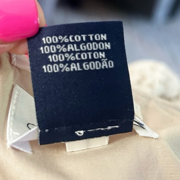 GANT Rugger Lazy Top Cotton Blouse Tunic Designer Luxury Size UK42 USA L Beige - Picture 9 of 10